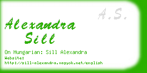 alexandra sill business card